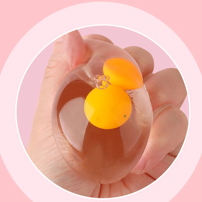 1PC Tricky Decompression 3D Egg Pinch Ball Silicone Push Its Bubble Anti Stress Toys lifestyle view