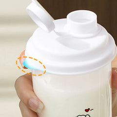 Espresso Cappuccino Latte Bottle With Lid Cartoon Design For Home Barista Kitchen Acc alternate view