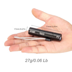Mini 365nm UV Flashlight USB Rechargeable | Ultraviolet Nail Lamp Torch for Pet Urine, S detail view
