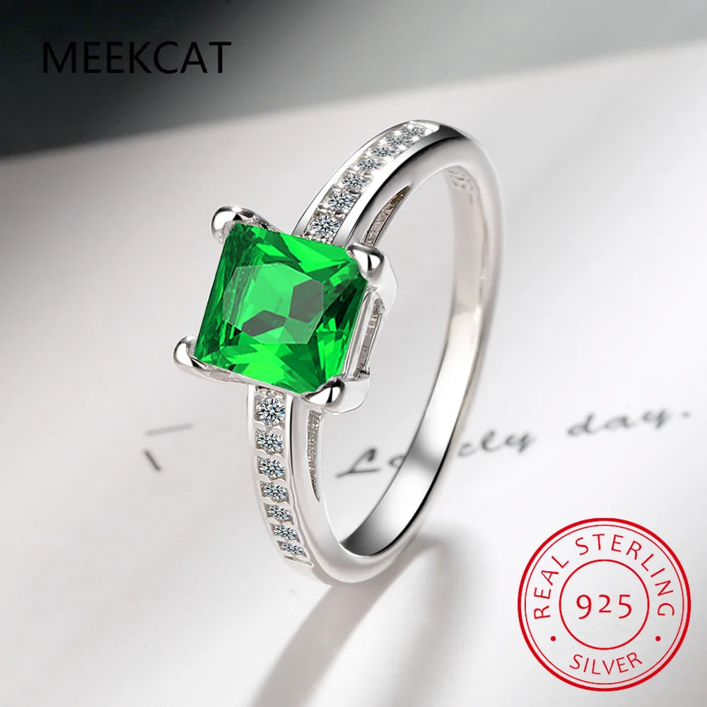 1CT 2CT Princess Cut D Vvs1 Moissanite Engagement Ring for Women Flawless Gemstone 100% detail view