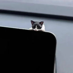 Funny Sleeping Cats Car Dashboard Ornament Adorable PVC Decoration For Car Interior Funny Dashboard