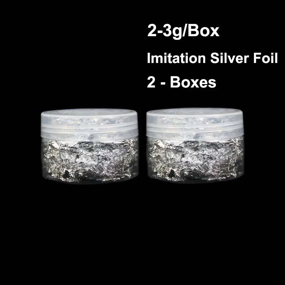 Imitation Gold Leaf Sheets for Crafts | 100pcs Metallic Foil Paper alternate view