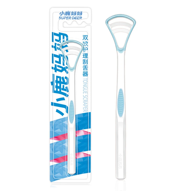Super Deer Silicone Tongue Scraper 1Pcs Macaron Color Tonger Brush Cleaning Tools Toothbrush Oral Care Fresh Breath Safe Clean