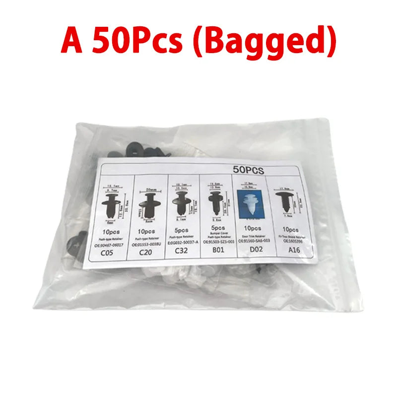 Auto Fastener Clip Mixed Car Body Push Retainer Pin Rivet Bumper Door Trim Panel Fast alternate view
