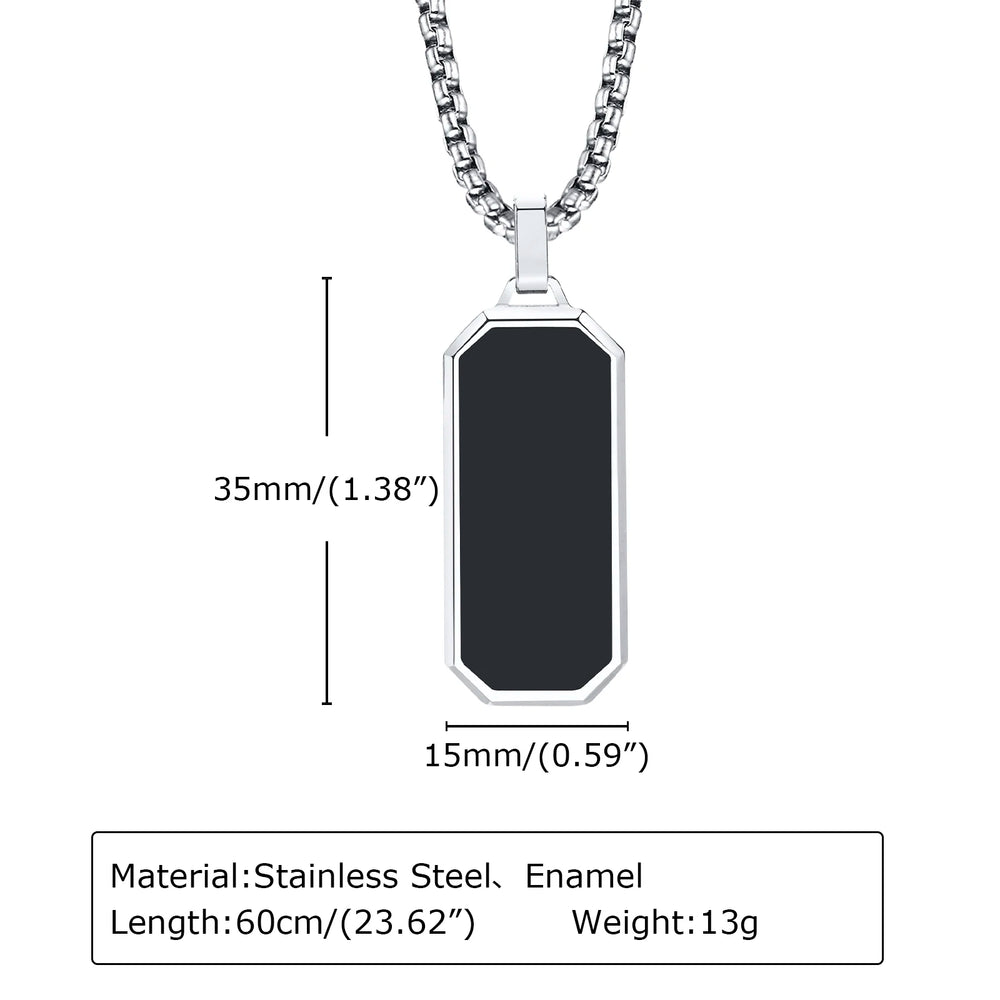 Men's Silver Color Geometric Pendant Necklace, Non Fading Stainless Steel Compass Nec lifestyle view