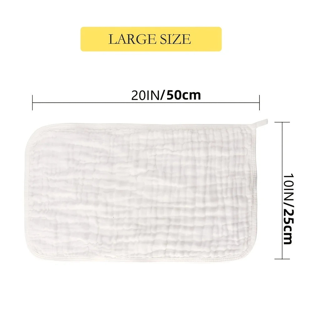 Large Muslin Burp Cloths | Extra Absorbent Baby Hand Washcloths alternate view