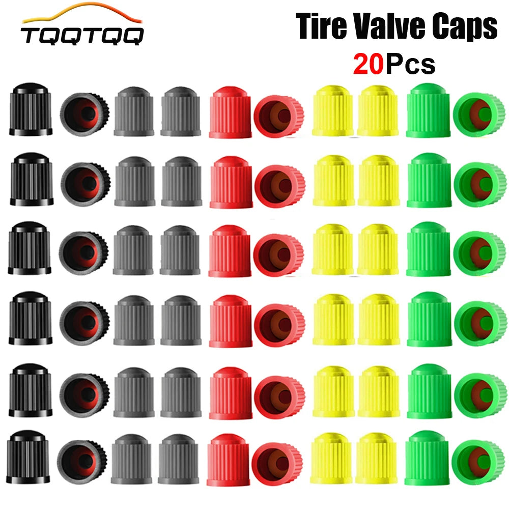 20 Pcs Tire Valve Caps Universal Stem Covers