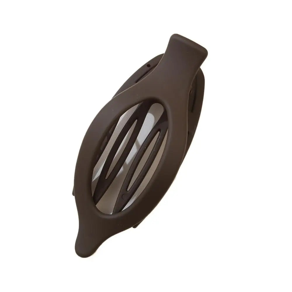 Grote Plastic Haarklauw Clip Matte Kleur Haarklemmen Grip Holte Ovale Geometrische Ba alternate view