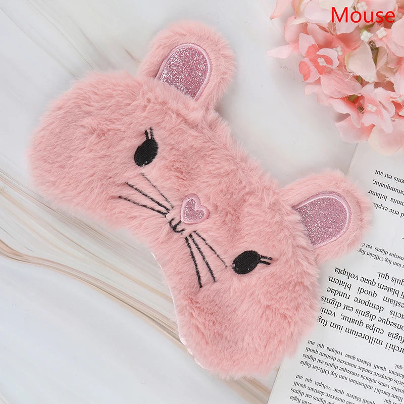 Cute Panda Eye Mask | Plush Sleep Eye Cover for Travel alternate view