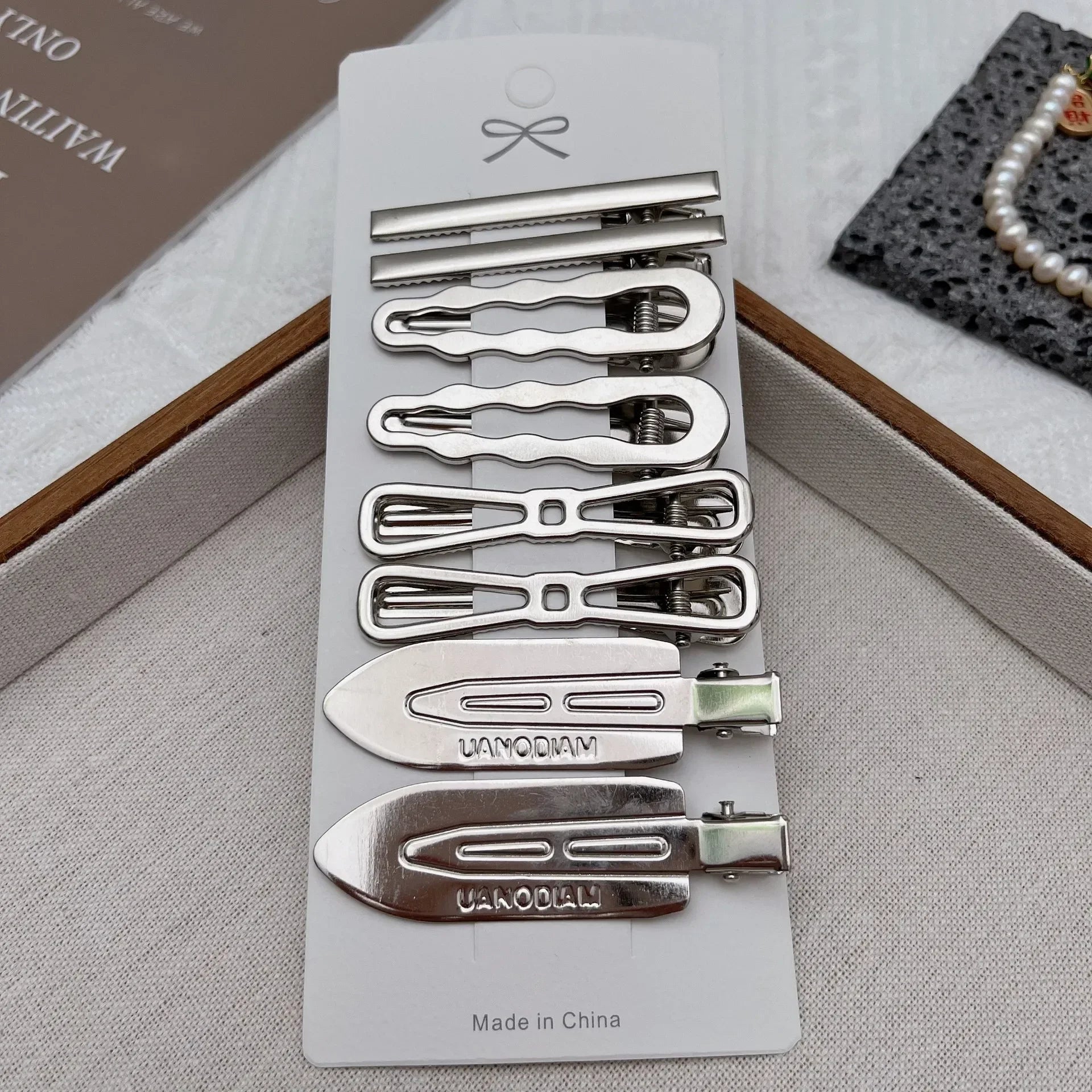 Sliver Metal Hair Clips Women Girls Y2K Duckbill Hairpin Personality Bangs Side Headwear Barrettes Hairclip Hair Accessories