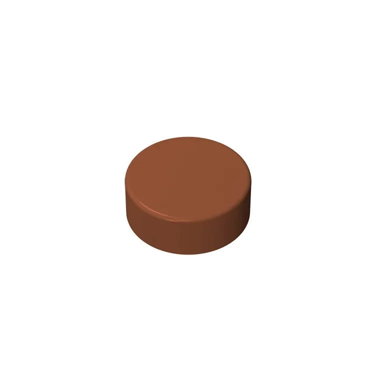 Gobricks GDS-612 Flat Tile 1x1 Round | Compatible Building Block lifestyle view