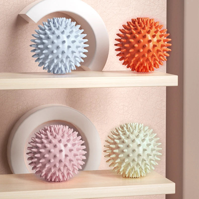 Hedgehog Massage Ball | Yoga Fascia Ball for Muscle Relaxation and Pain Relief lifestyle view