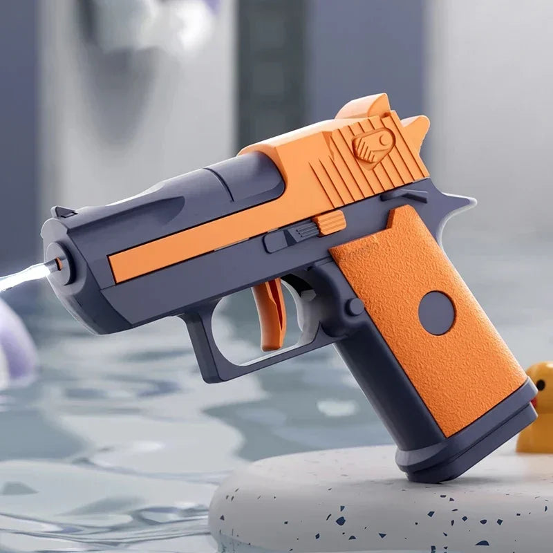 Mini Water Pistol | Mechanical Continuous Firing Water Gun for Summer Pool Play close-up view