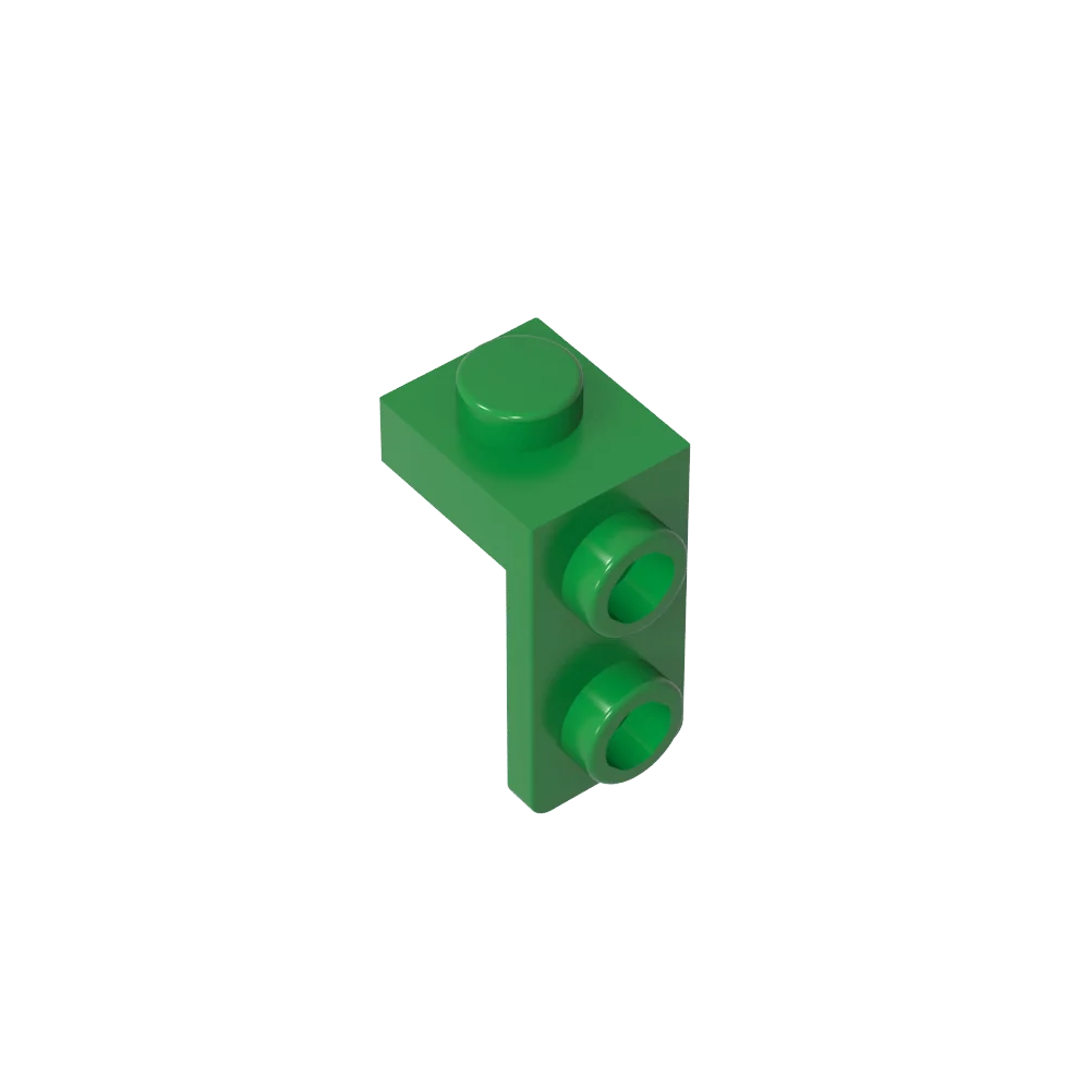 Gobricks Bracket 1 x 1 - 1 x 2 | Compatible Building Block close-up view