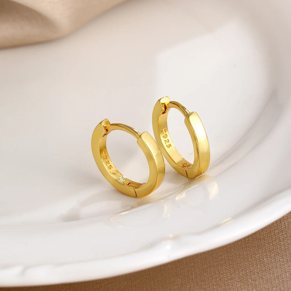 2026 New Fashion Hoop Earrings Set for Women | Ginkgo Leaf Enamel Flower Stud, Cute C alternate view