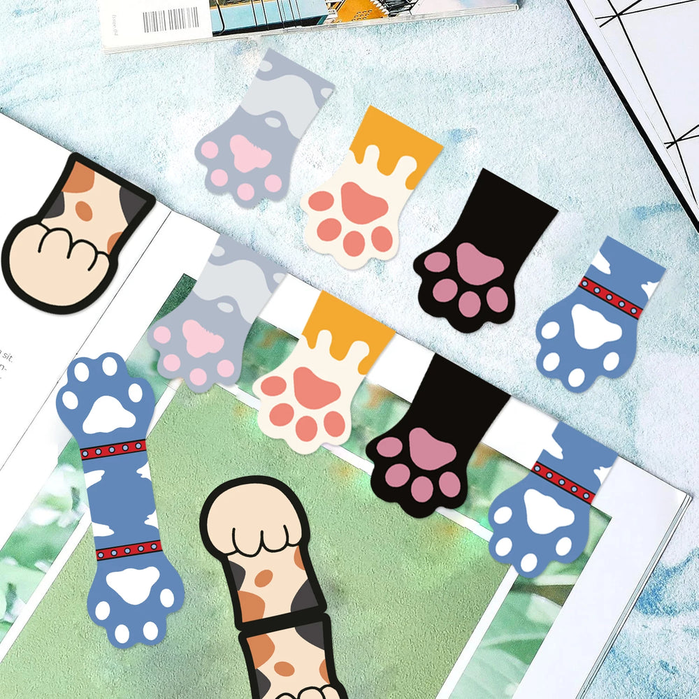 Cat Paw Magnetic Bookmarks Reading Page Holder Stationery Office for Pages Books Readers detail view