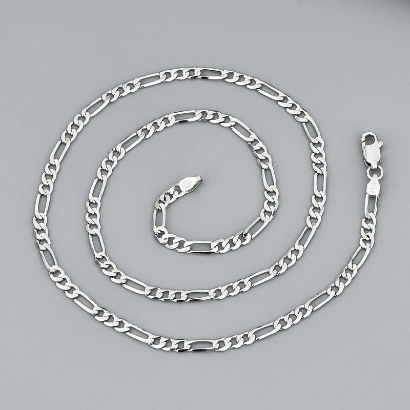 4mm 925 Sterling Silver Necklace Pressed flower Shining alternate view