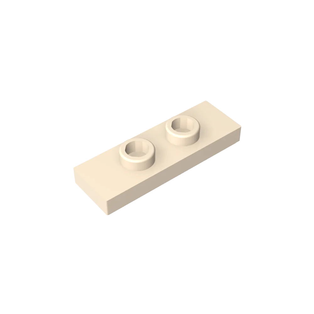 Gobricks GDS-1504 Plate, Modified 1 x 3 with 2 Studs (Double Jumper) | Compatible Bui lifestyle view