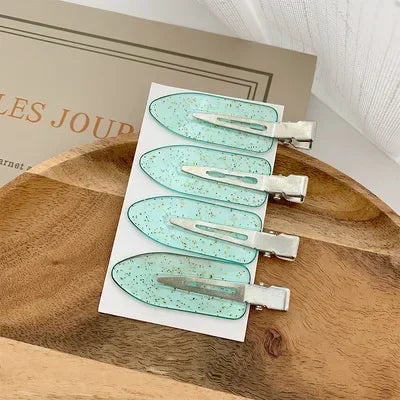 Set 4/2 Pcs No Bend Crease Seamless Hair Clips Fringe Hairpin Duckbill Clip Makeup Bangs Fixed Side Bangs Salon Styling Headwear
