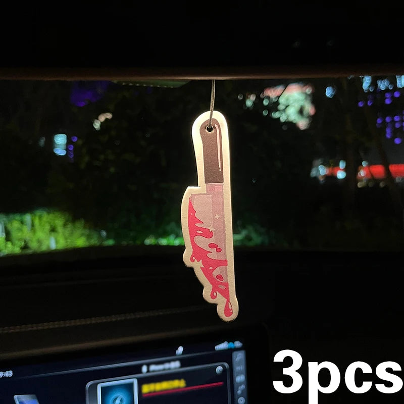 Call me on Halloween, car air freshener, perfume pendant, rearview mirror hanging dec alternate view