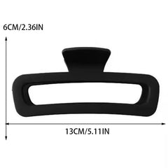 1/2/3pcs Temperament Frosted Large Rectangular Hair Clip for Women Elegant Shark Clip Fa detail view
