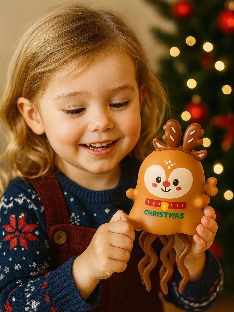 1PCS Magical Dancing Christmas Snow Treasure or Elk Christmas Party Decoration Gift Chil detail view