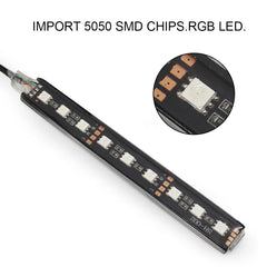 12V Car Interior LED Ambient Light | Plug and Play Cigarette Lighter Decorative Kit close-up view