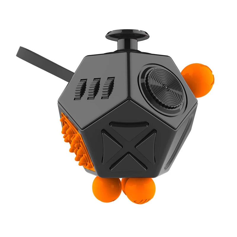 6/12 Sides Rainbow Fidget Cube | Decompression Sensory Toy for Anxiety and ADHD additional angle