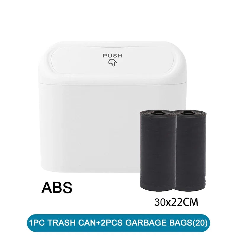 Car Trash Can (with Lid) Contains 60 (300) Garbage Bags, Small Car Trash Can, Leak-pro close-up view