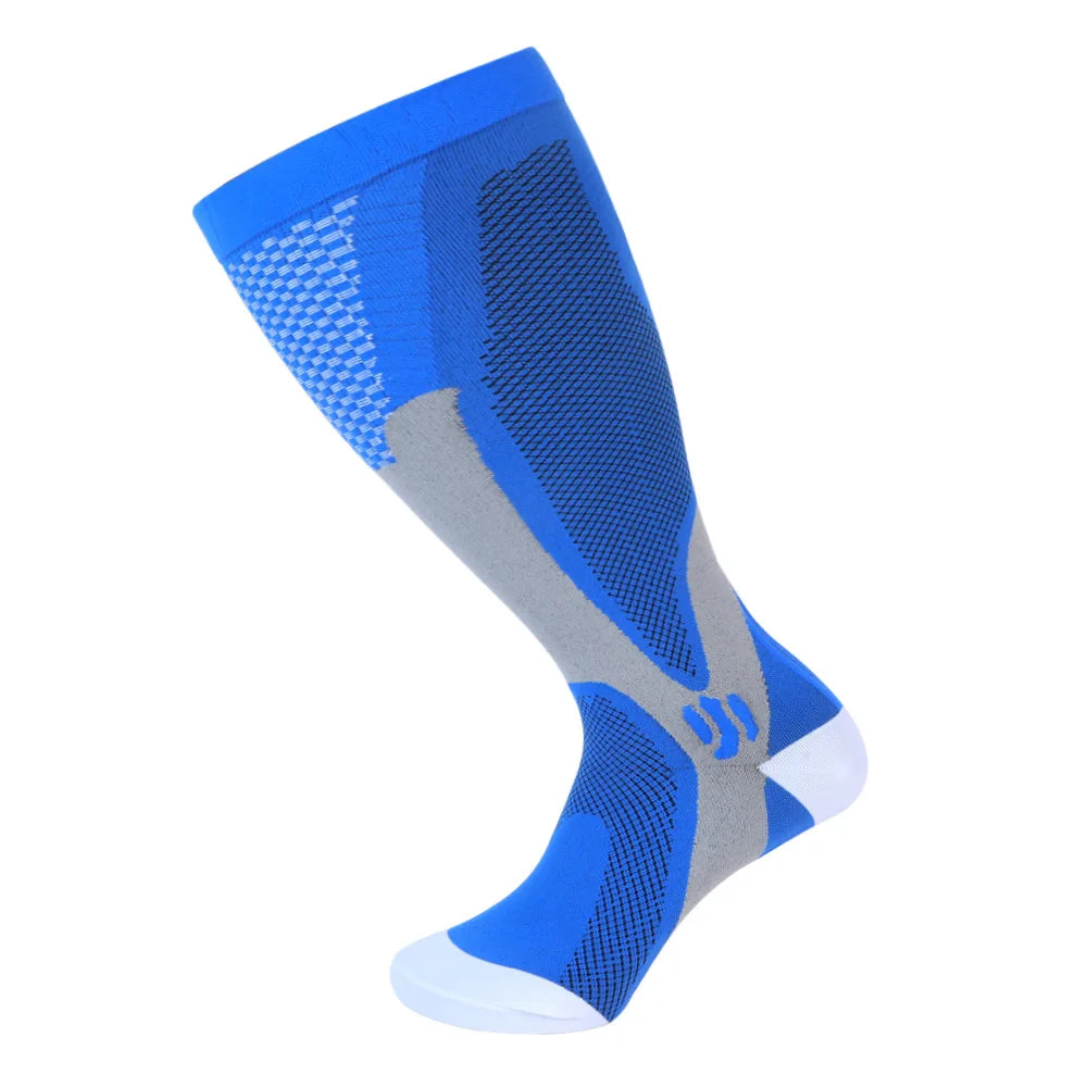 1/3Pairs 3XL-7XLPlus Size Wide Calf Compression Socks Women Men 15-20mmhg Large size alternate view