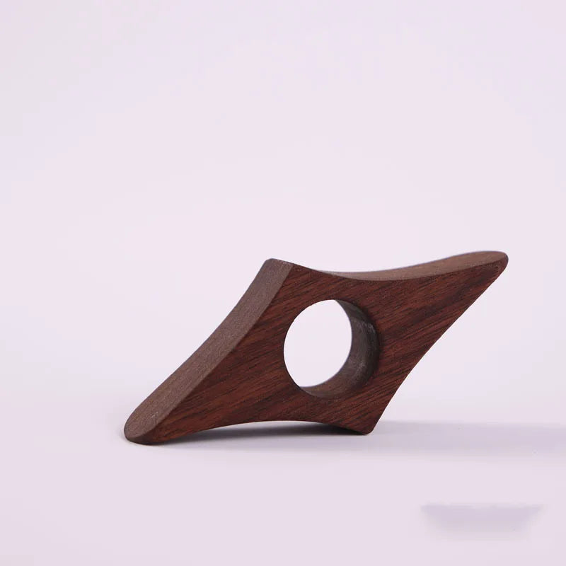 Solid Wood Thumb Book Support Book Page Holder Reading Finger Ring Page Clamp Conveni lifestyle view
