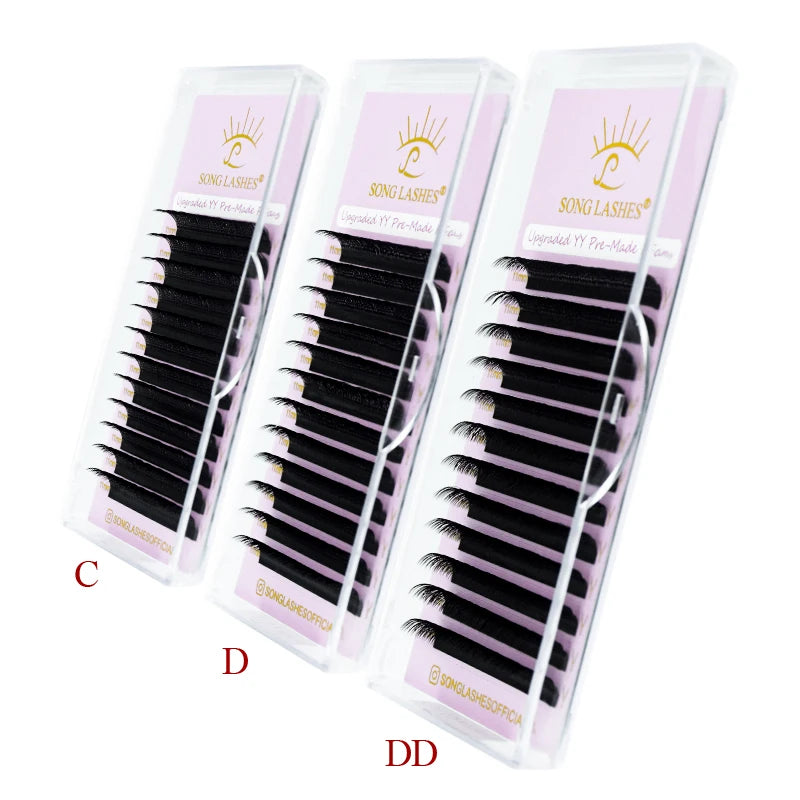 Professional Y Shape Eyelash Extensions | Premade Fans for Salon Use alternate view