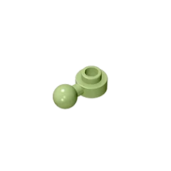 Gobricks GDS-1500 Hinged Plate 1x1 with Ball Head | Compatible Building Brick alternate view