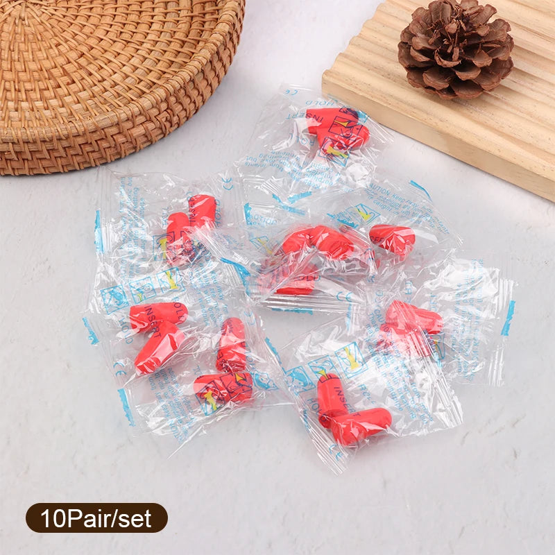 10 Pairs Sponge Earplugs | Noise-Isolating Sleep & Work Earplug Set lifestyle view