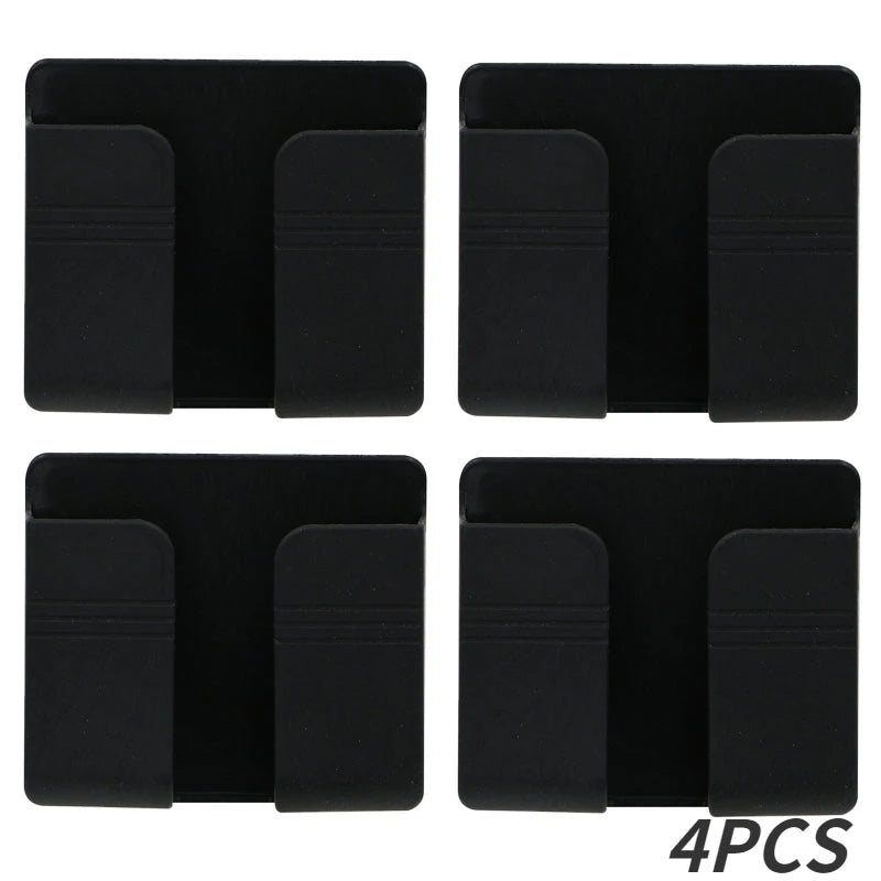 1-4pcs Wall Mounted Storage Box Multifunction Punch Free Organizer TV Remote Contro additional angle