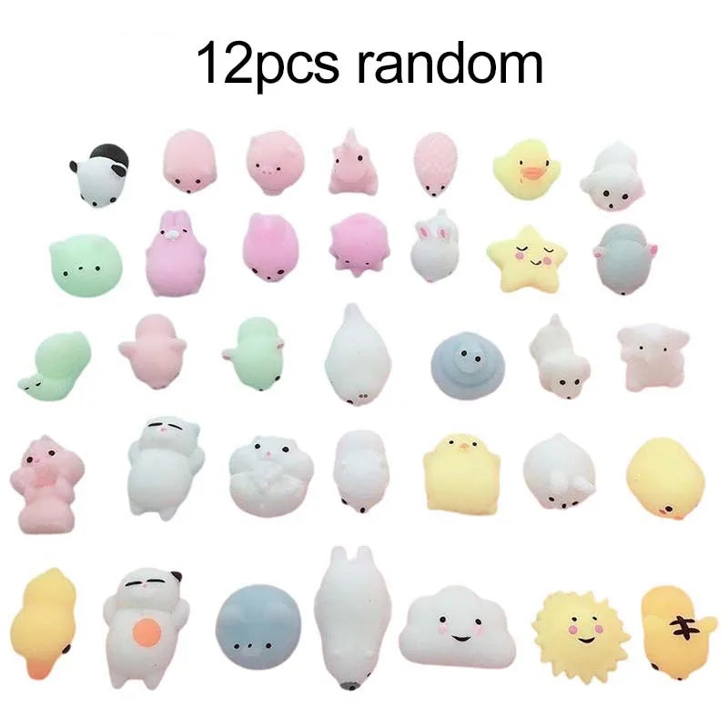 Cute Squishy Fidget Toy | Kawaii Mochi Cat Stress Reliever for Kids and Adults detail view