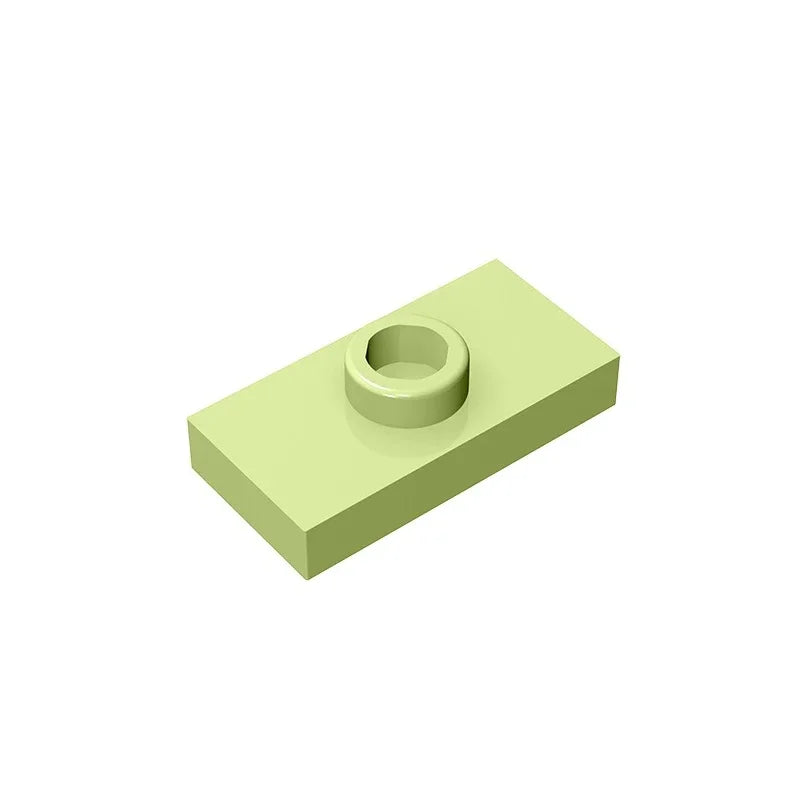 Gobricks PLATE 1X2 W. 1 KNOB | Modified Building Block Compatible with Lego 15573 close-up view