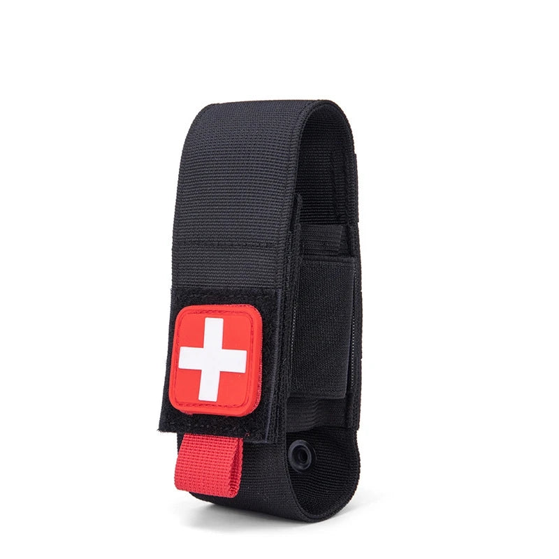 Outdoor Scissors Set Molle Tourniquet Storage Protective Bag | Rescue Survival Kit fo lifestyle view
