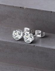 Surgical Steel Earrings Women's Earrings Hypoallergenic Earrings Set Men's Earrings 12 Colors CubicZirconia Studs Earrings
