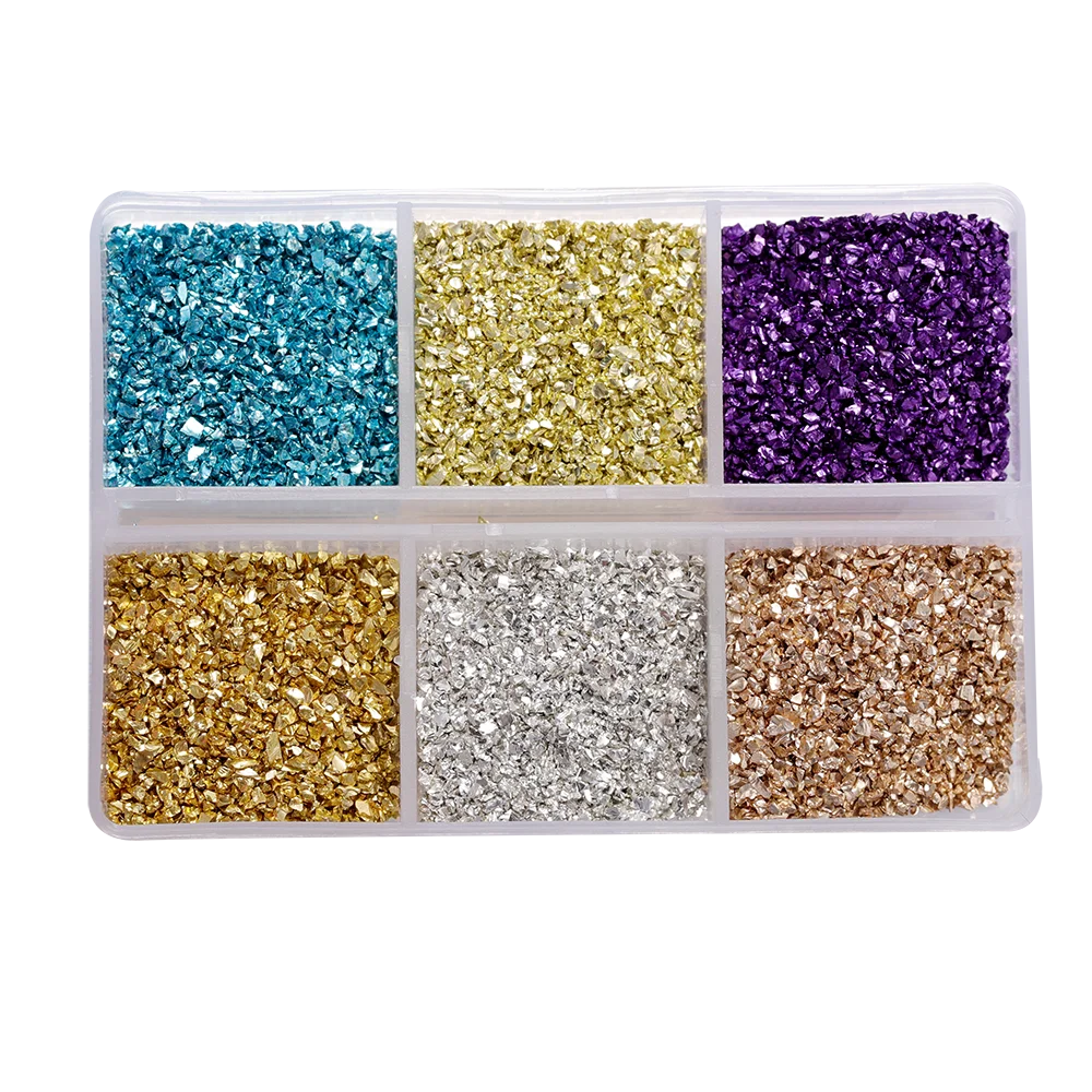30g/Box Crushed Glass Stones Resin Filling Irregular Broken Stone for DIY Epoxy Resin Mo detail view