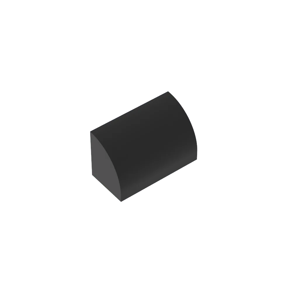 Gobricks GDS-M063 Curved Brick 1 x 2 x 1 No Studs | Compatible Building Block lifestyle view