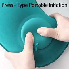 U-Shape Inflatable Travel Pillow | Portable Neck Support for Flight and Commute alternate view