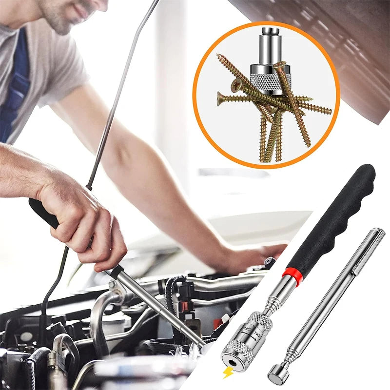 Mini Portable Telescopic Magnet Pen | Extendable Pick Up Tool for Nuts and Bolts additional angle