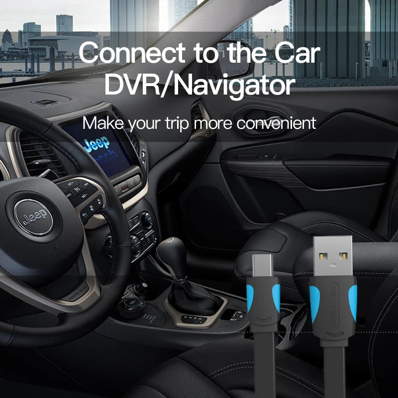 Vention Mini USB Cable | Fast Charging and Data Sync for Cameras, Phones, and More lifestyle view