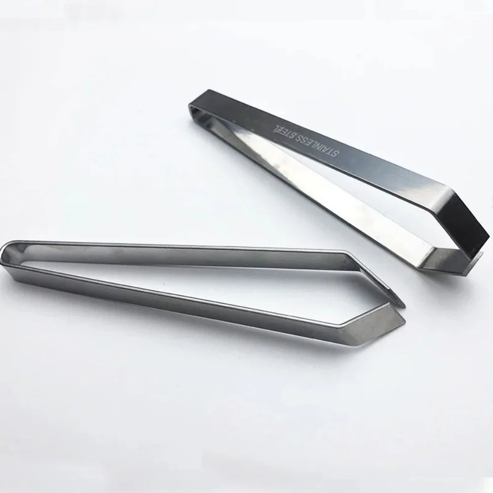 1pcs Stainless Steel Fish Bone Tweezers Seafood Tools Pincer Clip Puller Remover Tongs Fish Bone Plucking Clamp Kitchen Gadgets