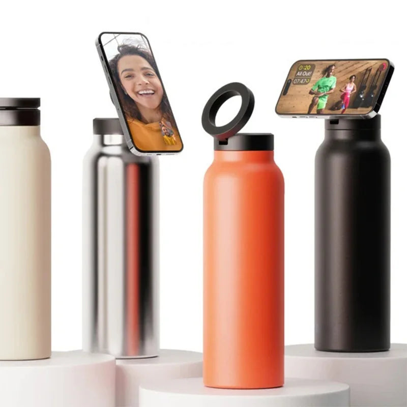 Painted Sports Thermos Steel Double Wall 24oz/700ml Water Vacuum Flask Water Bottle M alternate view