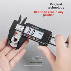 Digital Caliper 150mm LCD Display | Carbon Fiber Electronic Measuring Tool detail view