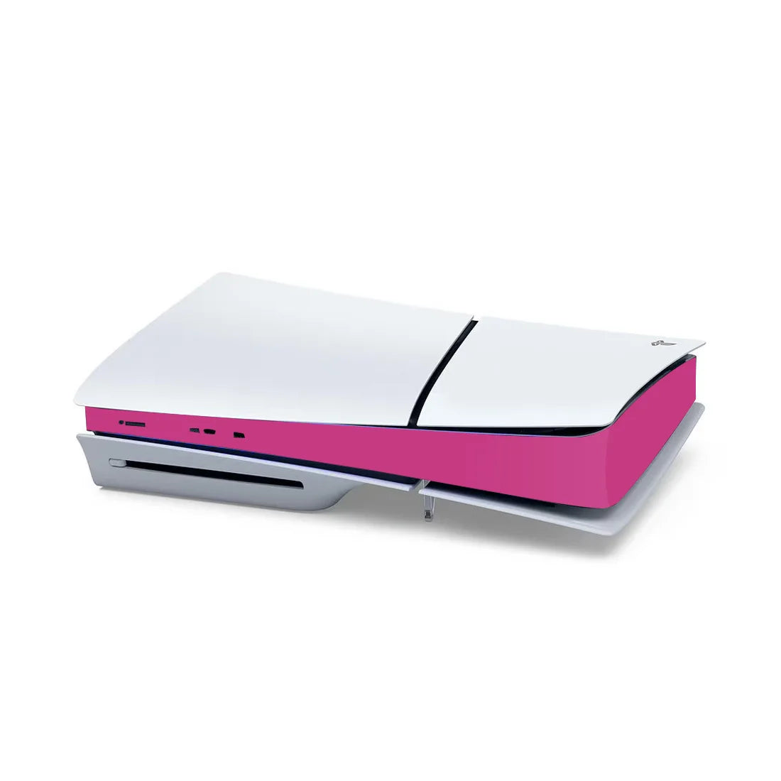 For Sony PS5 Slim Console Carbon Fiber Skin Cover Sticker Host Center Decals Game Cons close-up view