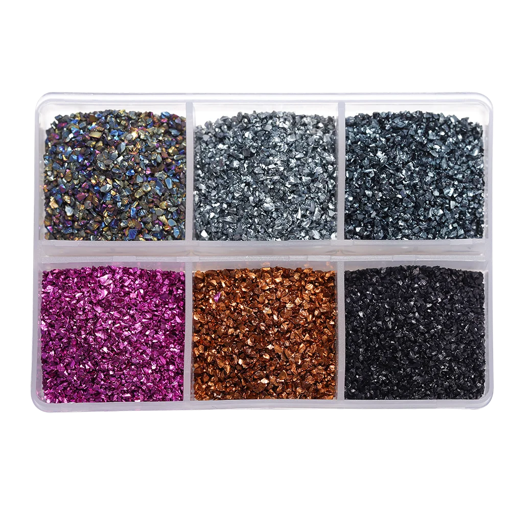 30g/Box Crushed Glass Stones Resin Filling Irregular Broken Stone for DIY Epoxy Resin alternate view
