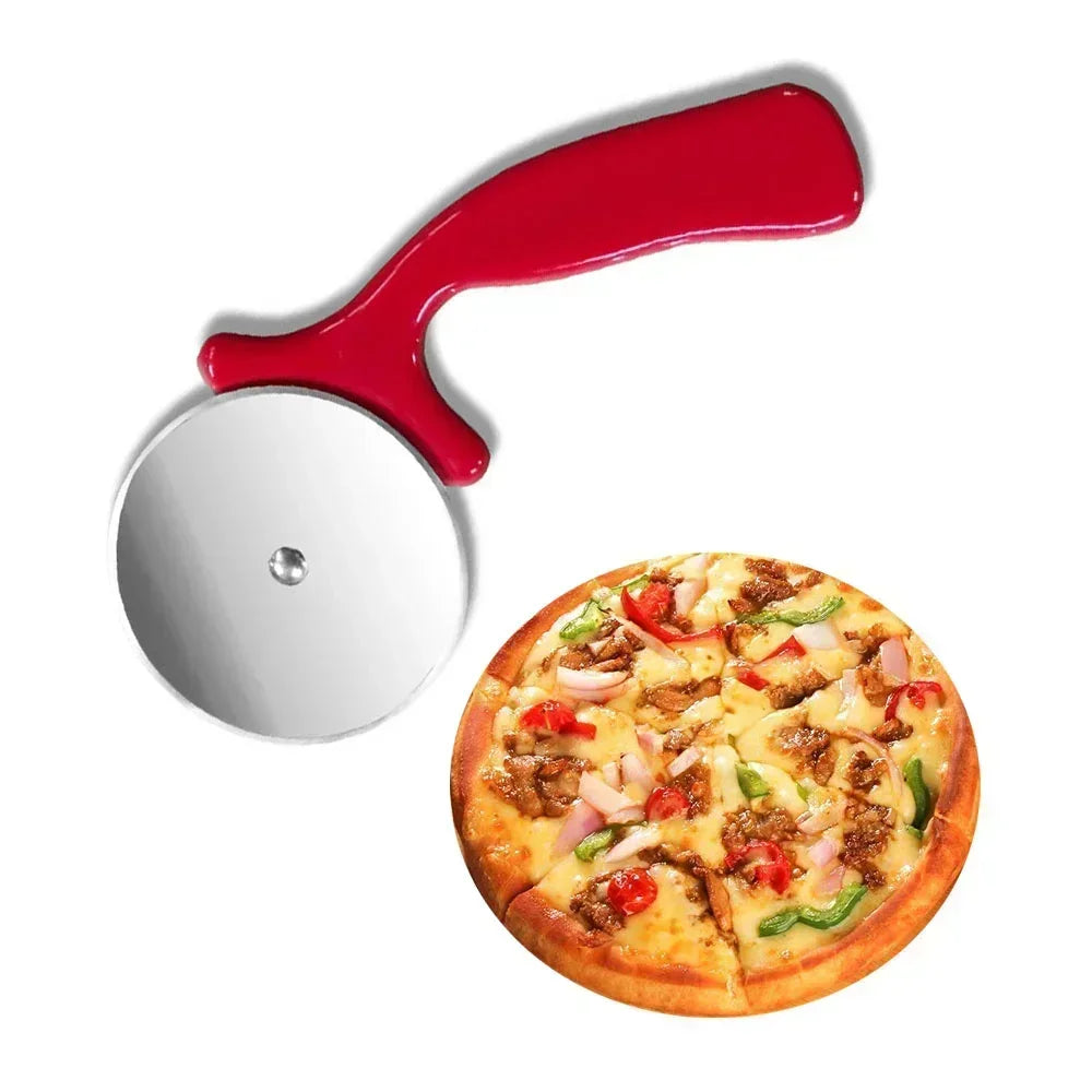Stainless Steel Pizza Cutter Wheel | Kitchen Pastry Roller Scissor alternate view